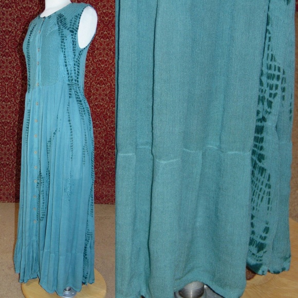 JAKARTA green sleeveless maxi dress S✨ - Picture 3 of 7